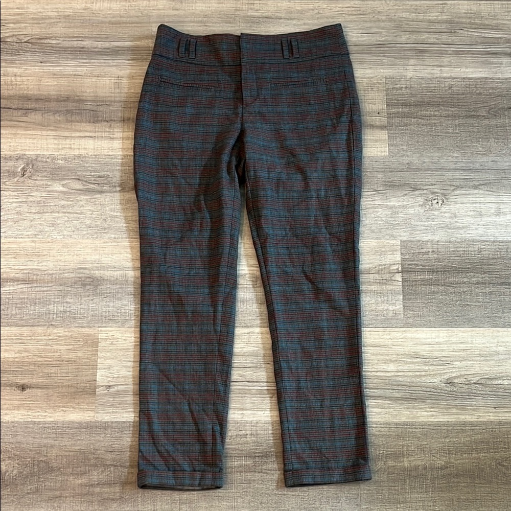 Anthropologie Cartonnier Plaid Cuffed Pants Trousers - Picture 2 of 8